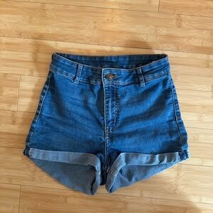H&M Blue Jean Shorts - stretchy